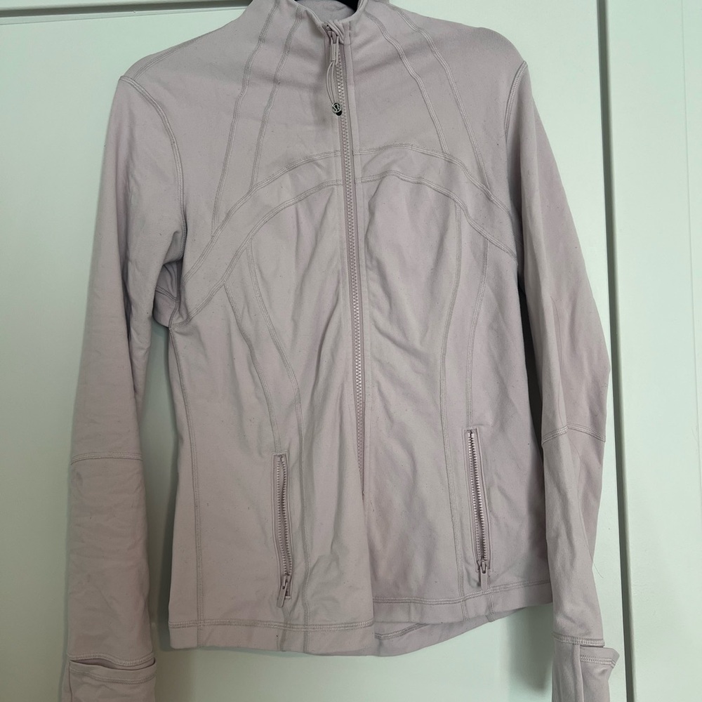 Womens Lightweight Zip-Up Jacket - Light  pink